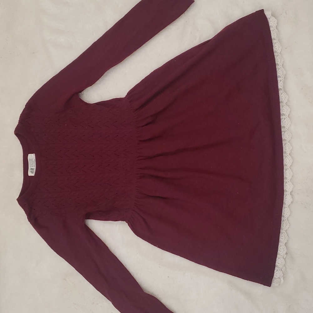 Girls sweater dress H&M 4-6